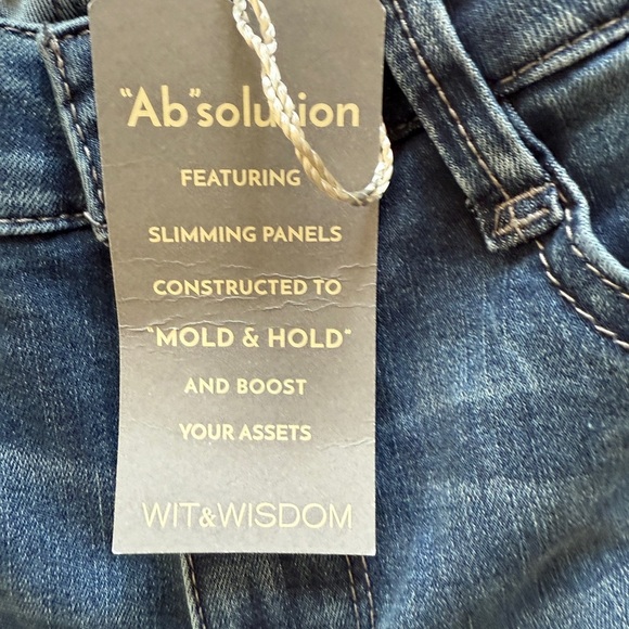 NWT Wit & Wisdom “Ab”solution Ankle Skinny Jeans” size OOP - Picture 3 of 5